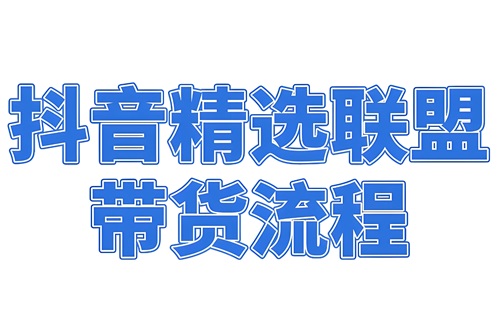 新手怎么做抖音精选联盟