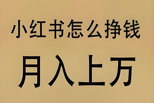 小红书发视频怎么挣收益