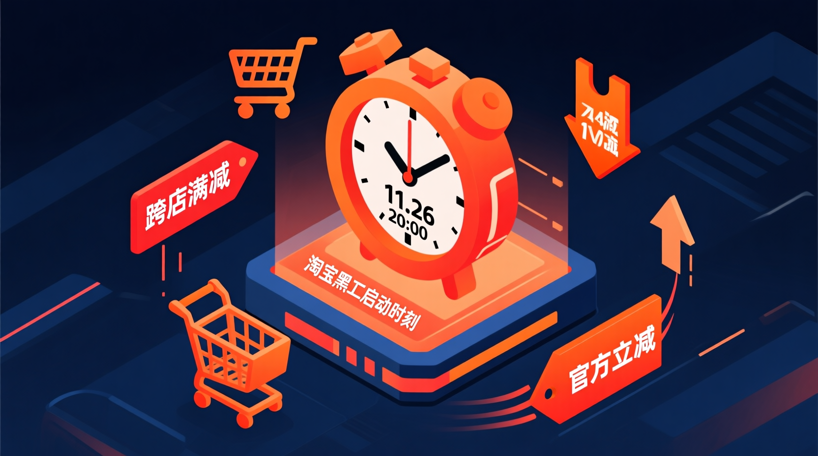 淘宝黑五 0时差活动 跨店满减 官方立减 活动报名 大促规则 卖家指南