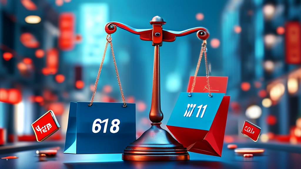 天猫618 双11 购物节对比 优惠策略 省钱攻略 价格比较 电商促销 购物技巧