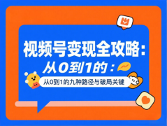 视频号变现全攻略：从0到1的九种路径与