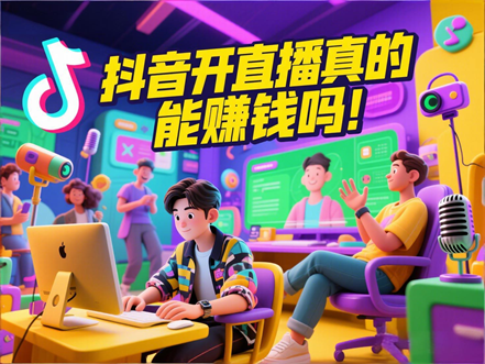 抖音开直播真的能赚钱吗